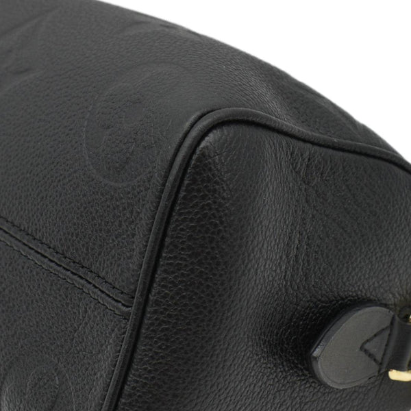 LOUIS VUITTON Speedy 20 Bandouliere Empreinte Leather Shoulder Bag Black