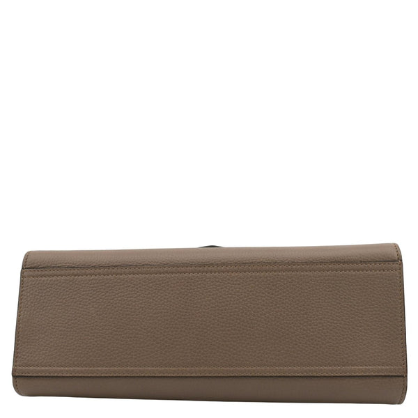 GUCCI GG Marmont Leather Top Handle Shoulder Bag Beige 421890