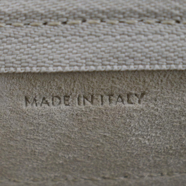 CELINE Nano Belt Grained Leather 2Way Shoulder Bag Taupe