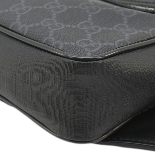 GUCCI GG Supreme Canvas Zip Belt Bag Black 474293