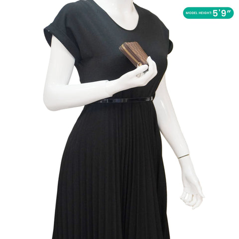 LOUIS VUITTON Zip Around Damier Ebene Wallet Brown