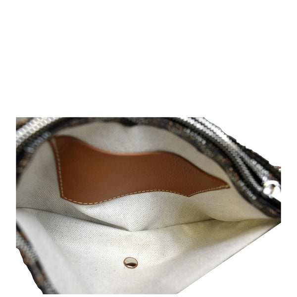 GOYARD Plumet Canvas Shoulder Bag Tan