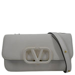 VALENTINO VSling Leather Crossbody Belt Bag White