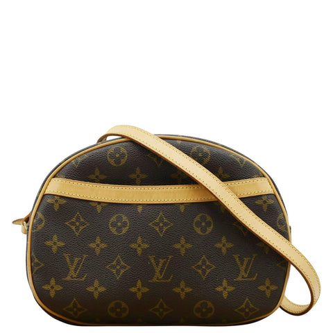LOUIS VUITTON Blois Monogram Canvas Crossbody Bag Brown