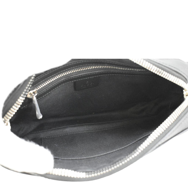 GUCCI GG Supreme Canvas Zip Belt Bag Black 474293