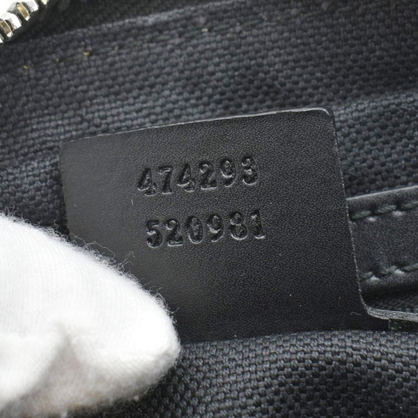 GUCCI GG Supreme Canvas Zip Belt Bag Black 474293