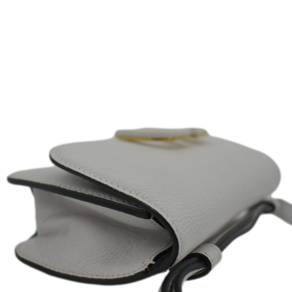 VALENTINO VSling Leather Crossbody Belt Bag White