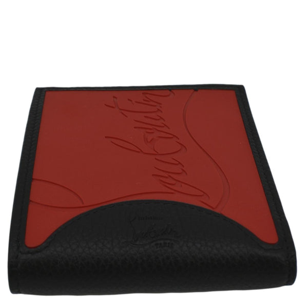 CHRISTIAN LOUBOUTIN Coolcard Grained Calf Leather Bifold Wallet Black