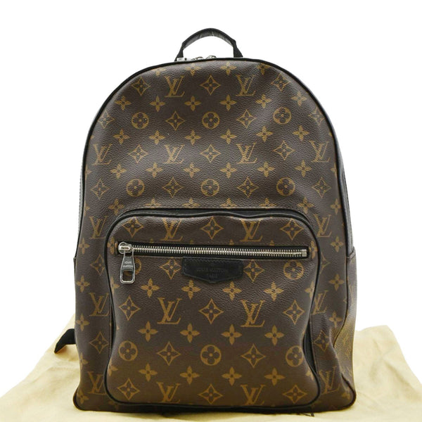 LOUIS VUITTON Monogram Canvas Backpack Bag Brown front look