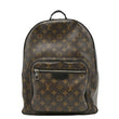 LOUIS VUITTON Monogram Canvas Backpack Bag Brown front side