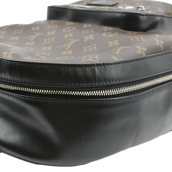 LOUIS VUITTON Monogram Canvas Backpack Bag Brown upper right corner look