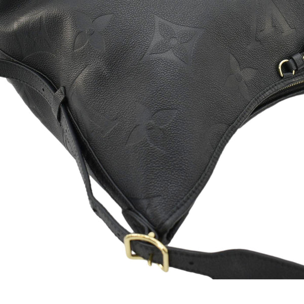 LOUIS VUITTON Carryall MM Empreinte Leather Shoulder Bag Black