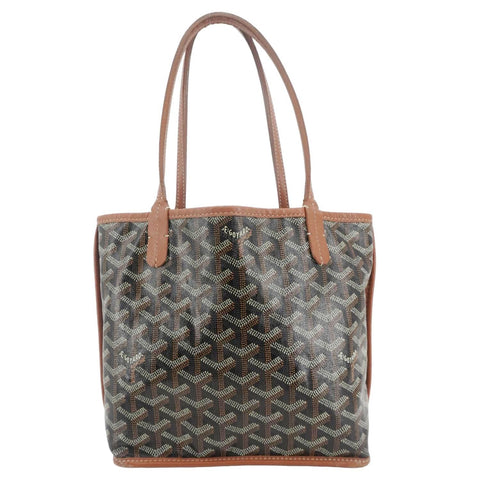 GOYARD Anjou Mini Canvas Shoulder Bag Black