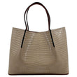 CHRISTIAN LOUBOUTIN Cabata Spike Leather Tote Bag Beige