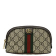 GUCCI Ophidia GG Medium Supreme Canvas Cosmetic Case Beige 625550
