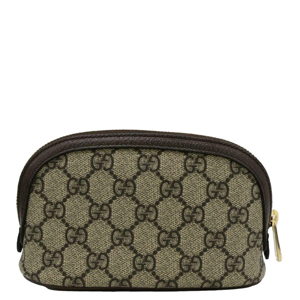GUCCI Ophidia GG Medium Supreme Canvas Cosmetic Case Beige 625550