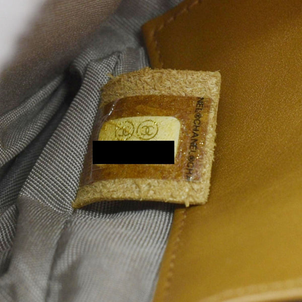 CHANEL Half Moon Caviar Leather Wallet on Chain Crossbody Bag Brown