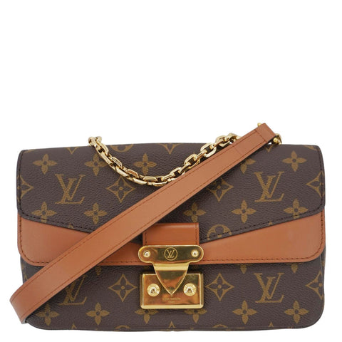 LOUIS VUITTON Marceau Monogram Canvas Shoulder Bag Brown