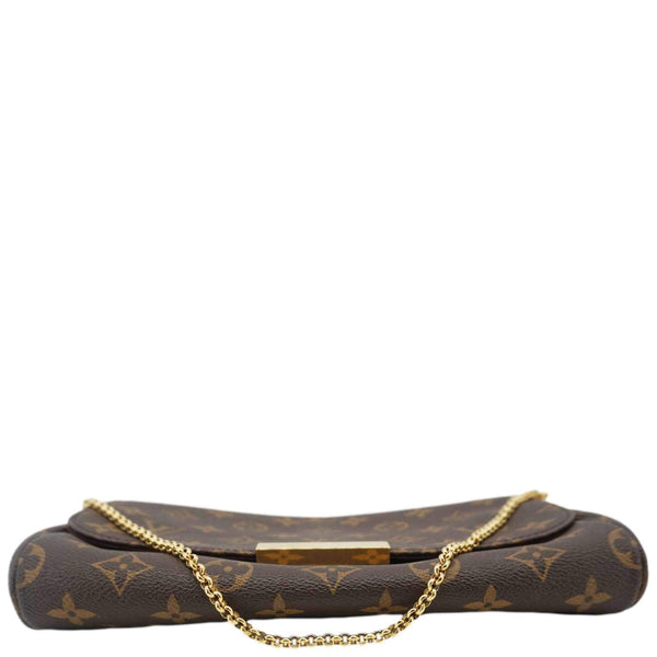 LOUIS VUITTON Favorite MM Monogram Canvas Shoulder Bag Brown