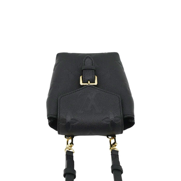 LOUIS VUITTON Tiny Monogram Empreinte Leather Backpack Black