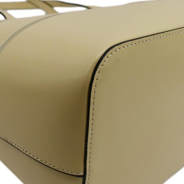 VALENTINO By Mario Valentino Leather Tote Bag Cream