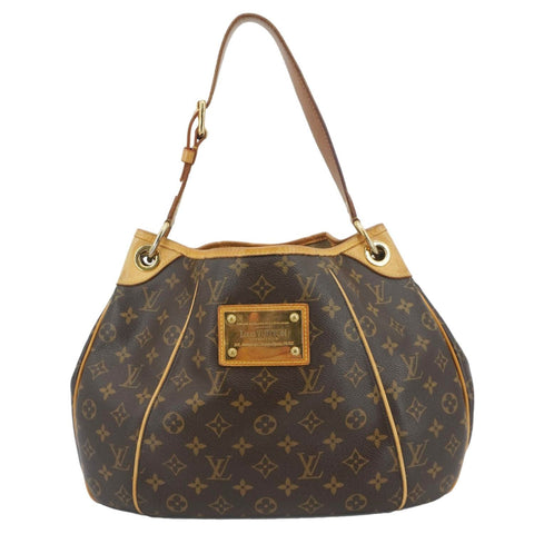 LOUIS VUITTON Galliera PM Monogram Canvas Shoulder Bag Brown