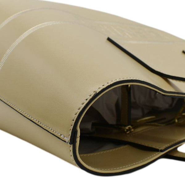 VALENTINO By Mario Valentino Leather Tote Bag Cream