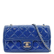 CHANEL Coco Shine Flap Small Quilted Patent Leather
