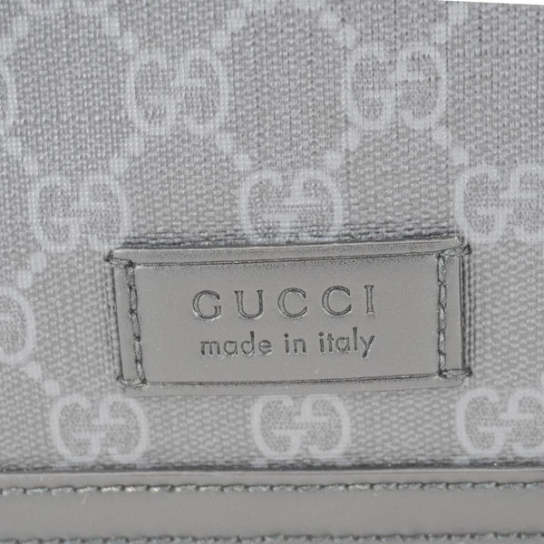 GUCCI Diaper GG Supreme Canvas Messenger Bag Black 495909