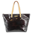 LOUIS VUITTON Bellevue Vernis Leather Tote Bag Burgundy