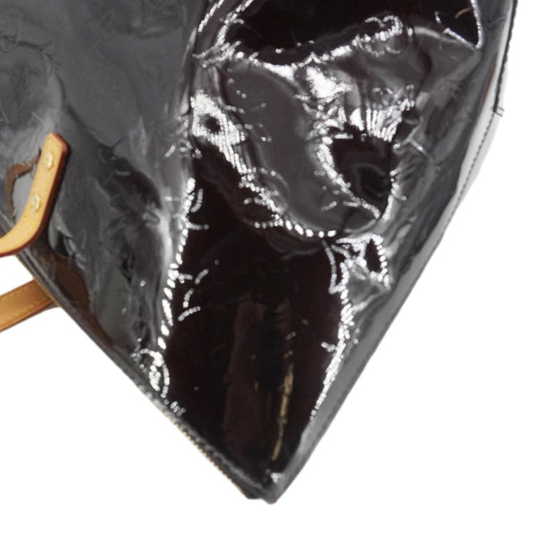 LOUIS VUITTON Bellevue Vernis Leather Tote Bag Burgundy