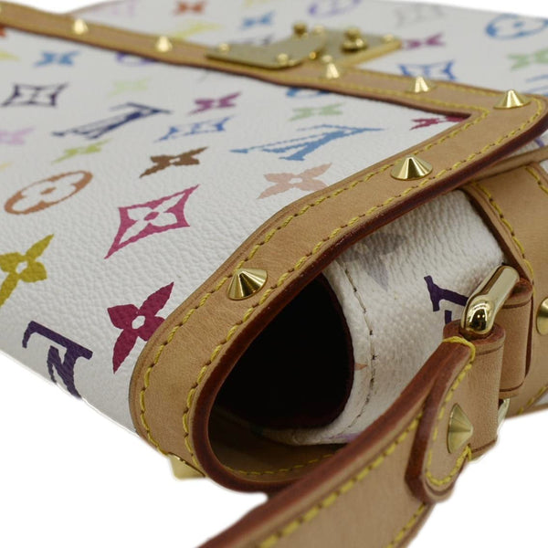 LOUIS VUITTON Sologne Multicolor Monogram Canvas Crossbody Bag White