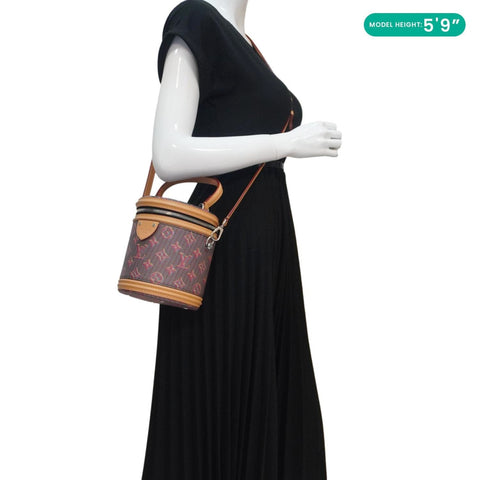 LOUIS VUITTON Cannes LV Pop Canvas Shoulder Bag Brown