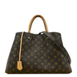 LOUIS VUITTON Montaigne GM Monogram Canvas Shoulder Bag Brown