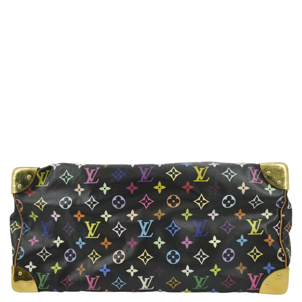 LOUIS VUITTON Speedy 40 Monogram Multicolor Satchel Bag Black