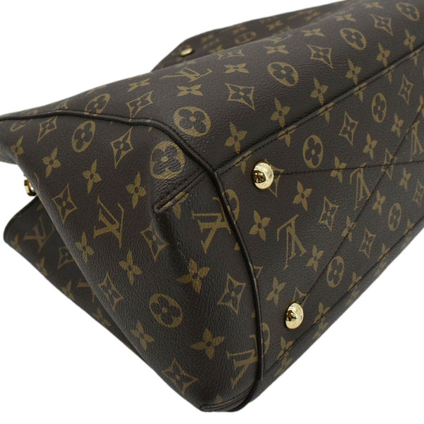 LOUIS VUITTON Montaigne GM Monogram Canvas Shoulder Bag Brown