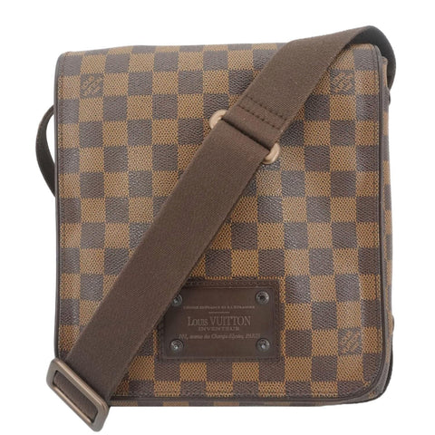 LOUIS VUITTON Brooklyn PM Damier Ebene Shoulder Bag Brown