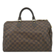 LOUIS VUITTON Speedy 35 Damier Ebene Satchel Bag Brown