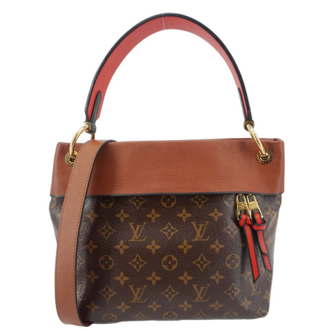 LOUIS VUITTON Tuileries Besace Monogram Canvas Shoulder Bag Brown