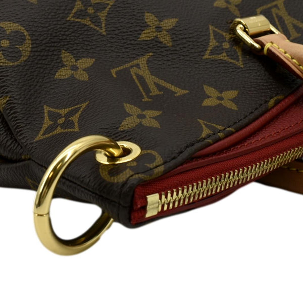 LOUIS VUITTON Pallas MM Monogram Canvas Shoulder Bag Brown