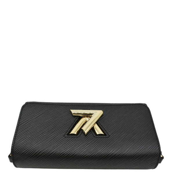 LOUIS VUITTON Twist West Epi Leather Crossbody Pochette Bag Black