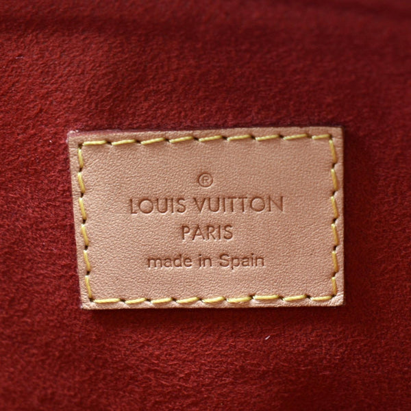 LOUIS VUITTON Pallas MM Monogram Canvas Shoulder Bag Brown