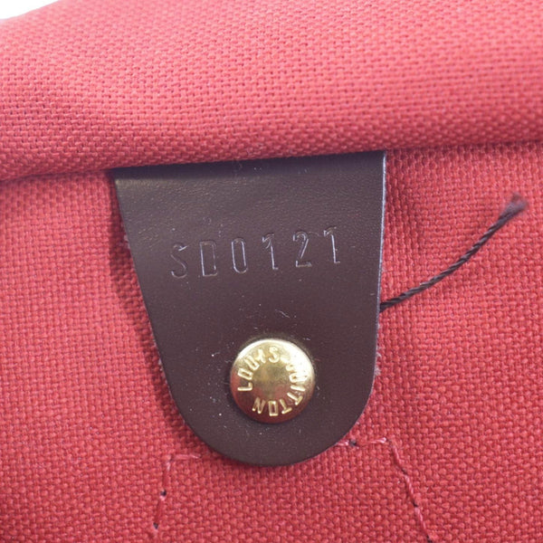 LOUIS VUITTON Speedy 35 Damier Ebene Satchel Bag Brown