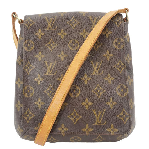LOUIS VUITTON Musette Salsa Monogram Canvas Crossbody Bag Brown