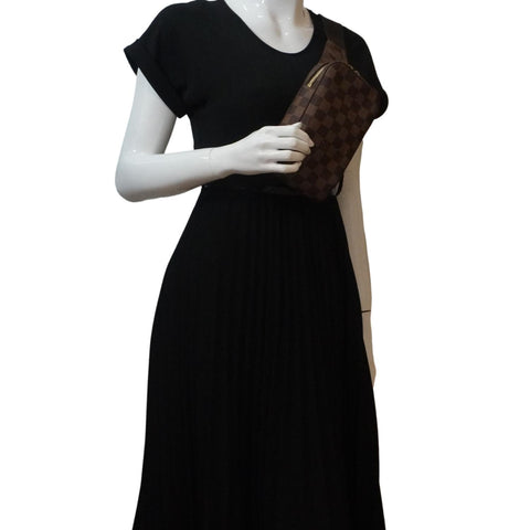 LOUIS VUITTON Geronimos Damier Ebene Sling Bag Brown