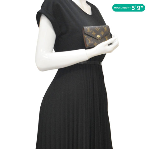 LOUIS VUITTON Victorine Monogram Canvas Wallet Brown