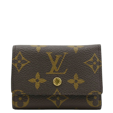 LOUIS VUITTON Trifold  Monogram Canvas Wallet Brown