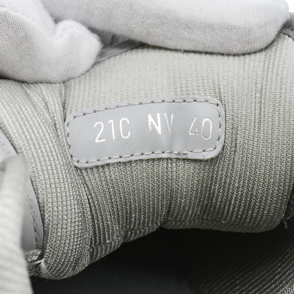 CHRISTIAN DIOR B27 Mid Top Oblique Galaxy Perforated Sneakers Grey