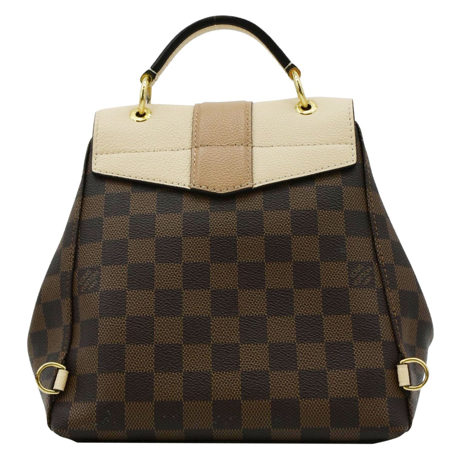 louis vuitton clapton backpack for sale LOUIS VUITTON Clapton Damier Ebene Backpack Bag Creme Beige