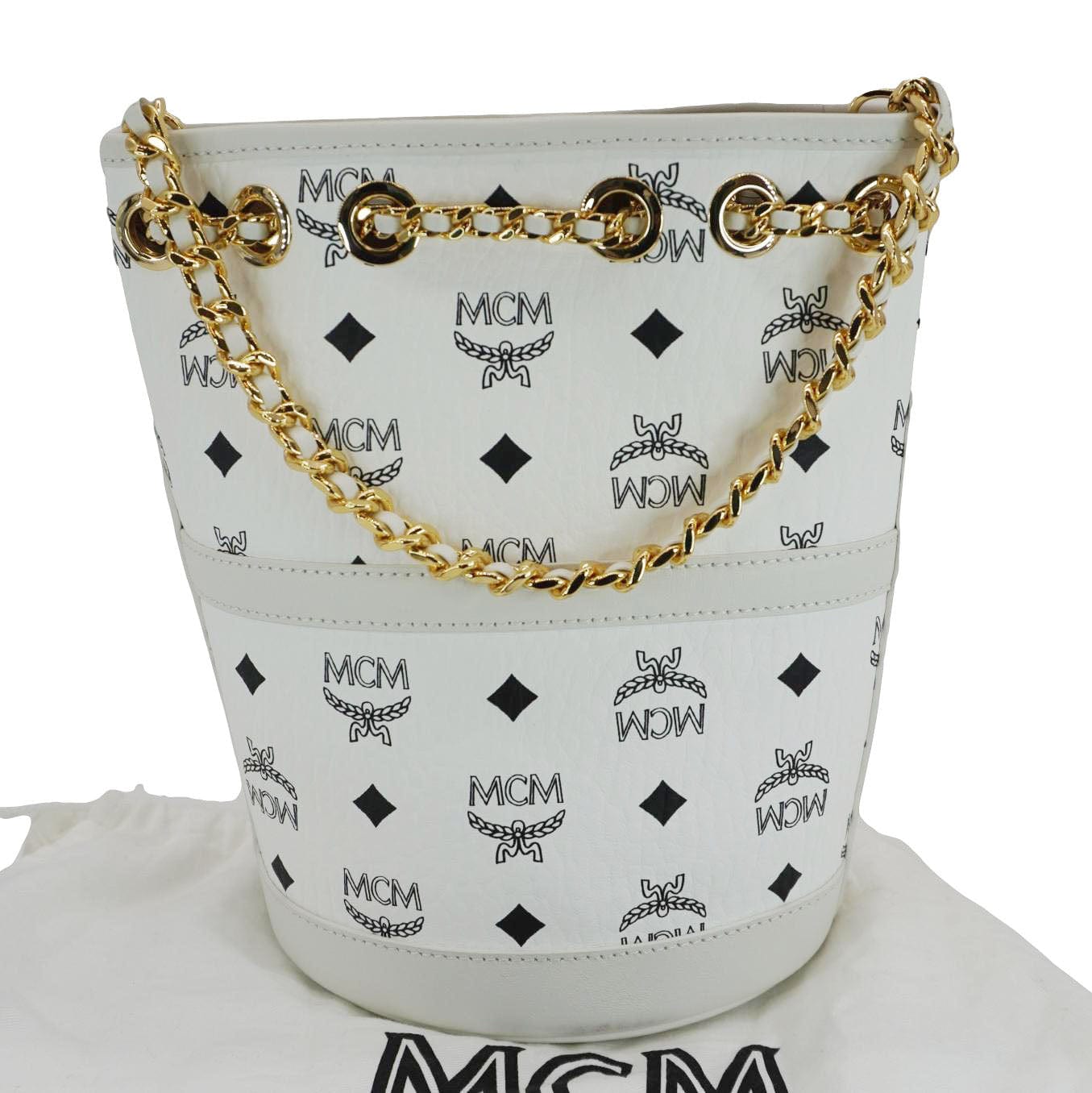 MCM Aren VI Backpack Mini Backpack Bags White